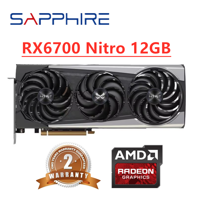 Rx 6700 Xt 12Gb Graphics Card - GPU 사파이어 RX 6700 XT 6700XT