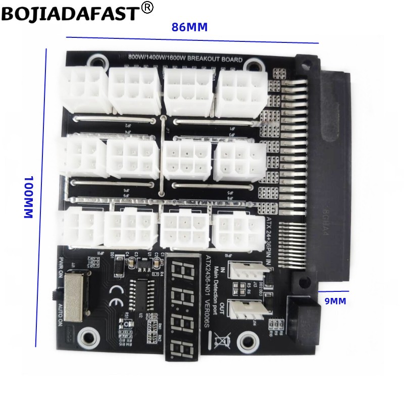 12 * PCI-E 6핀 커넥터 브레이크아웃 보드, D - 2400W Server Psu Breakout Board 리뷰 및 가격